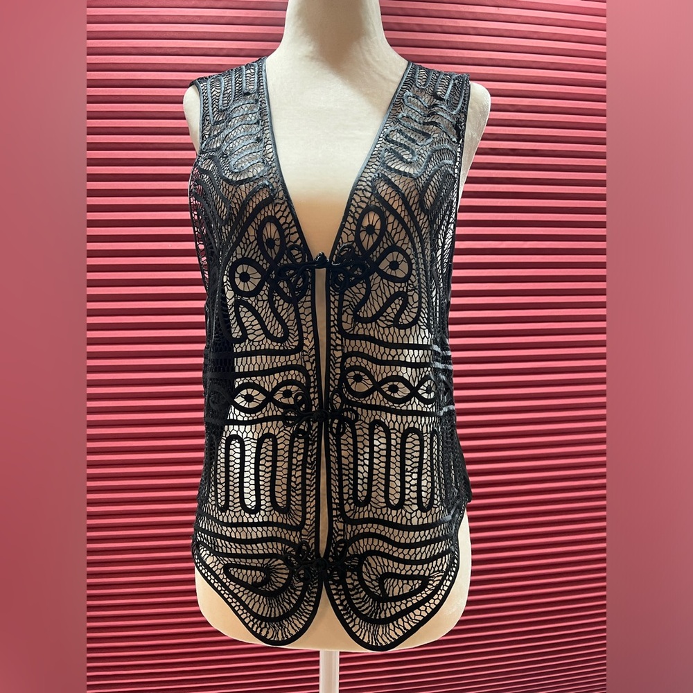Black Silk vest